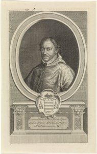 Joannes Hauchin Portrait Engraved by Jan Baptist Jongelinck